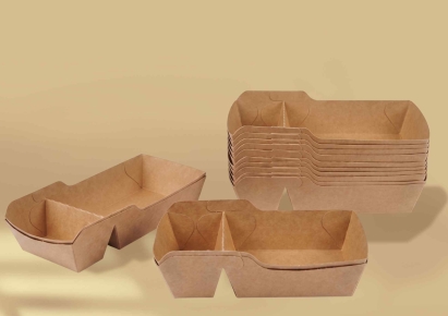 Paper trays with dividers