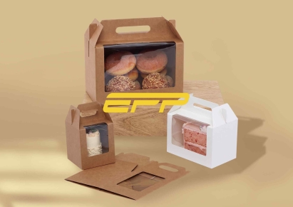 Window cake boxes